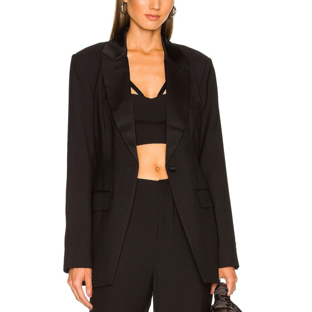 Lpa Tailored Black Azra Blazer Size XS NWT